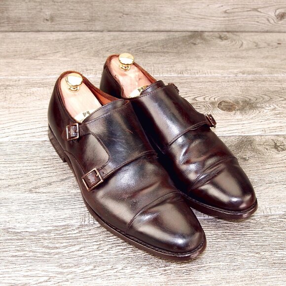 Allen Edmonds MORA 2.0 Monkstrap 9.5 D Brown * add $15 new Cedar Trees